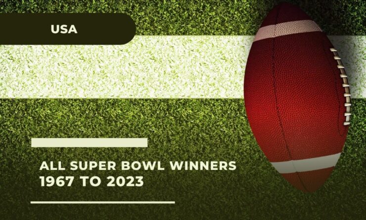 Super Bowl Championship - All winners in history of this sport games