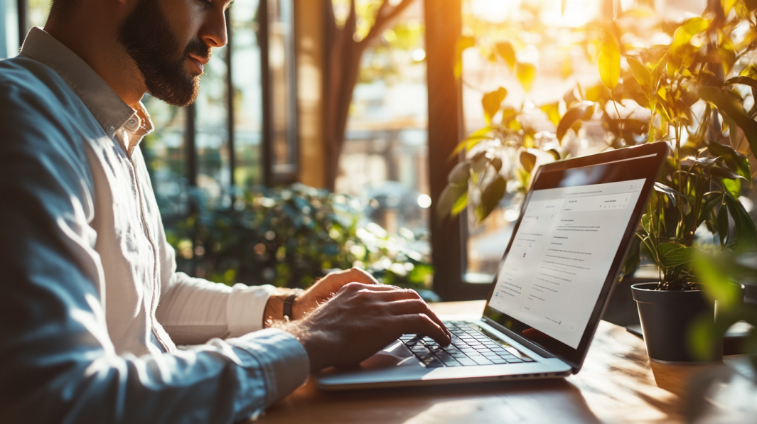 Man Working on a Quality Content Strategy