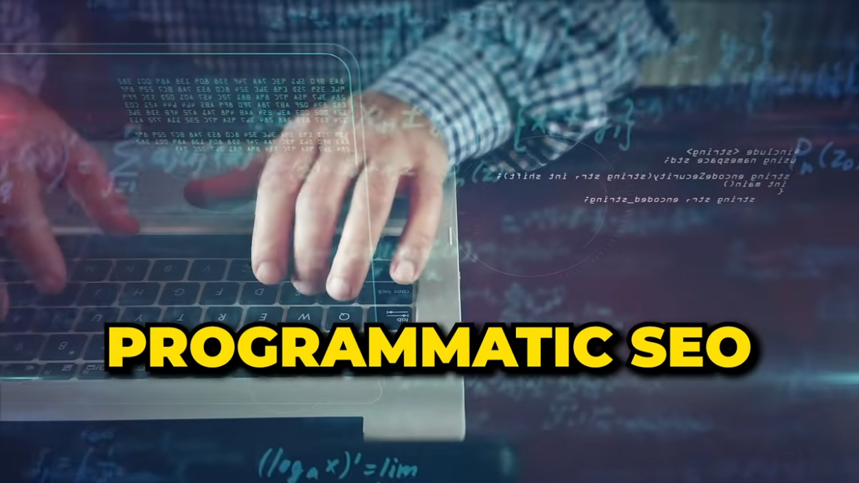 A Man Using a Computer for Programmatic SEO